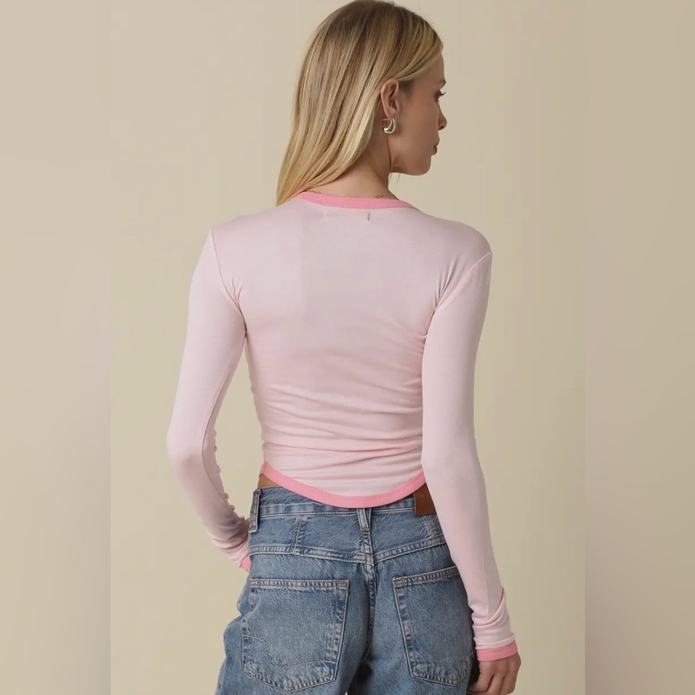 🆕🤍LAST ONE🚨KENDALL TOP IN PINK + CORAL - Picture 2 of 2